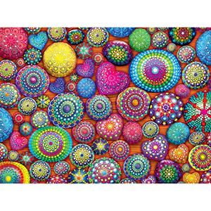 RoseArt - Kodak Premium Cork - Mandala Stones - 1000 Piece Jigsaw Puzzle for Adults