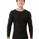 Fruit of the Loom Thermal Long Sleeve,Men's Thermal Waffle Crew Top,Black,  Size S