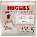 Huggies Size 5 Diapers, Skin Essentials Baby Diapers, Size 5 (27+ lbs), 132 Count (2 Packs of 66)