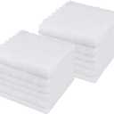 Orighty Ultra Soft Washcloths 12 Pack, Premium Microfiber Towel Sets 12 x 12 inches, Absorbent and Quick Drying Coral Velvet Washcloth, Multi-Purpose Wash Cloths for Bathroom, Hotel, and Gym (White)