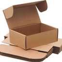 9x6x2'' Small Shipping Boxes for Packaging, YOUNGKEE 10 Pack Small Cardboard Boxes for Crafts, Recyclable Corrugated Boxes for online Business, Mailer, Gift Packing, Jewelry Box Shipping, Brown