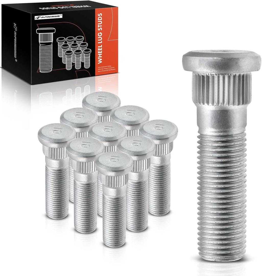 A-Premium M12-1.25 Wheel Studs Compatible with Nissan Frontier Pathfinder Armada Quest Titan Xterra Suzuki Equator Infiniti QX56 Mercury 10-PC Set