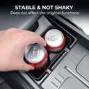 Cup Holder Insert for Hyundai Santa Fe 2026 2025 2024, Interior Accessories Center Console Slicone Cup Holder Cover Liner for Hyundai Santa Fe 2024-2026, Black