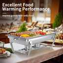 Chafing Dishes for Buffet Set Chafers for Catering & Buffet Warmers with Lids | Serving Food Warmer & Chafers Servers Sets