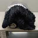 BEDELITE Fleece King Comforter Set -Super Soft & Warm Fluffy Black Bedding, Luxury Fuzzy Heavy Bed Set for Winter with 2 Pillow Cases