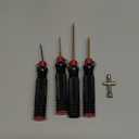HobbyPark Titanium Hex Driver Allen Screwdriver Set 1.5mm 2.0mm 2.5mm 3.0mm Extended Thickened Handle for RC Crawler RC Car Truck Buggy On Road Touring Drift (Black & Red Handle)