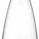 Bormioli Rocco Ypsilon Carafe with Cork Top - 18.5 oz Star Glass Water Pitcher & Juice Carafe with Modern Design Wide Mouth for Ice - Stylish Drinkware for Kitchen or Entertaining, Made in Italy