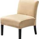 Armless Accent Chair Covers,Stretch Chair Slipcover, Chair Slipcovers，Blue,Velvet,Gray,Orange,Yellow,Teal,Floral ，for Living Room Protector Polyester Spandex Backrest Chair Cover Stools Covers