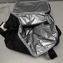 MIER Mens Insulated Lunch Box, Dual Compartment Large Lunch Bag Coolers with Shoulder Strap for Men Women Adult to Office Work, Picnic, Travel, Outdoors, Black