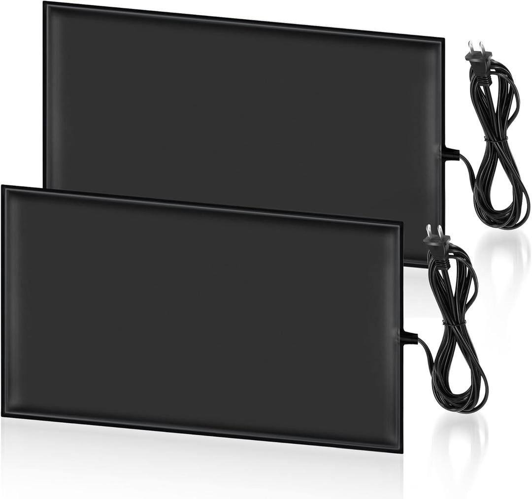 2-Pack RV Tank Heater Pad Set - 2x 12"x18" 120V Heating Mats with Auto Thermostat, Freeze Protection RV Tank Heater for 50 Gal Fresh/Grey/Black Water Tanks in Campers, Trailers, Motorhomes & Boats