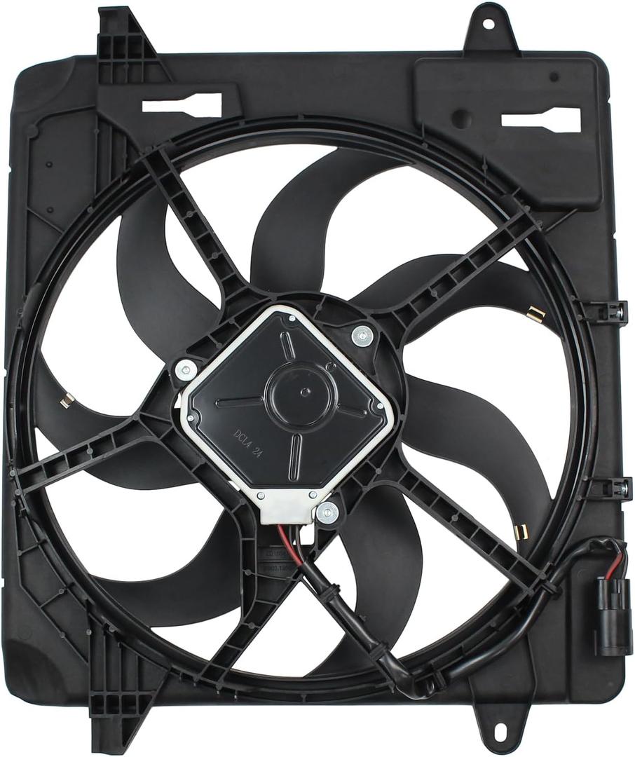 ApplianPar Engine Radiator Cooling Fan Assembly for Jeep Wrangler 2012-2017 Wrangler JK 2018 3.6L