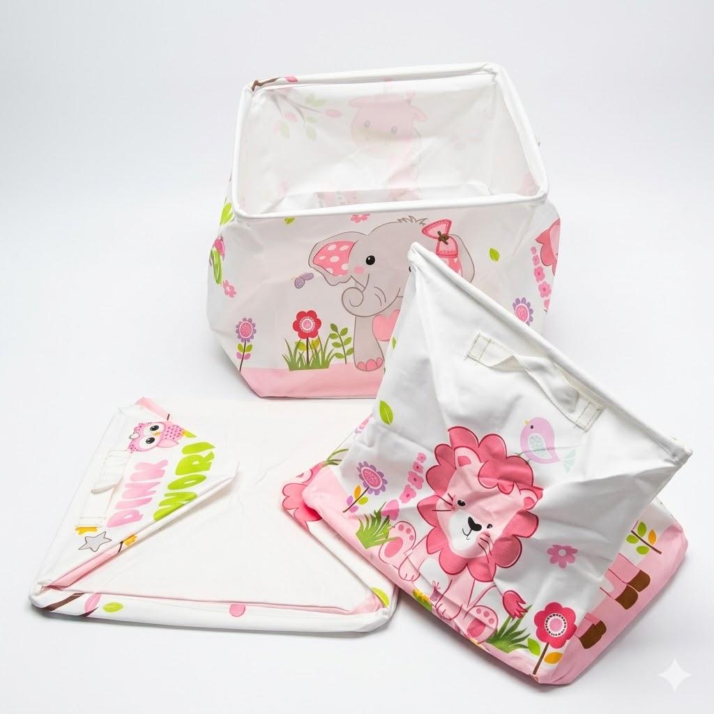 Foldable Folding Kids Storage Cube Storage Box 3 pcs