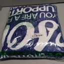 Get Well Gifts for Women or Men, Inspirational Blanket for Her Him, Cancer Care Gifts for Women, Sympathy Gift, Thinking of You Gift for Mom, Dad, Friend, Sister - Blue Hug Blanket 60'' x 50''