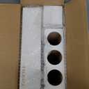 Calmbee Storage Bag Organizer - Foil & Plastic Wrap Organizer with Cutter, Kitchen Storage Compatible with Gallon, Quart, Sandwich, Snack Bags & 12" Aluminum Foil & Wax Paper, White