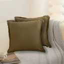 Miulee Pillowcases 2 Pack Size 17x17 in