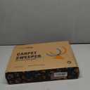 Manual Carpet Sweeper for Pet Hair - Rotating Brush Floor Sweeper, Lightweight Push Broom for Classroom Rugs, Non-Electric Lint & Crumb Cleaner, Easy-Dump Dustbin, No Batteries Needed