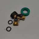 Biswing Garden Hose Splitter 2 Way, Heavy Duty Brass Connector Tap Splitter, Y Splitter 2 Valves with 2 Extra Rubber Washers