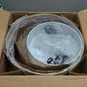 4-Light Rattan Chandelier, 19.7" Boho Pendant Light with Fabric Shade, Farmhouse Rattan Hanging Ceiling Light Fixture for Dining Room, Living Room, Kitchen Island, Bedroom, Hallway, Foyer