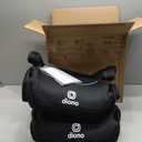 Diono Solana, No Latch, Pack of 2 Backless Booster Car Seats, Lightweight, Machine Washable Covers, Cup Holders, Black