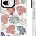 for iPhone 16 Case [Military-Grade Drop Protection/Serene Soft TPU Protective/Camera Protection/for Women & Girls]-Dreamy Pastel Seashell Aesthetic (ShellCollage)