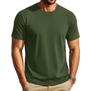 Cotrasen Mens T-Shirts Short Sleeve Cotton Crew Neck Casual Basic Tee Shirt | Lightweight, Moisture Wicking, Soft, Cooling, Plain, Breathable, Tag-Free, Daily, Work, Travel, Going Out, Layering, XXL