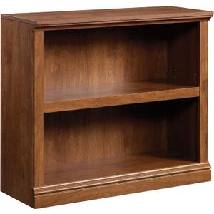 Sauder 2 Tier Book Shelf Wooden Bookcase Multipurpose Bookshelf for Home Office, Living Room, in Oiled Oak, l: 35.28" X W: 13.35" X H: 29.92"