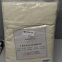 Maple&Stone Full Flat Sheet 6 Pack,Premium Soft & Breathable,Brushed Microfiber Fabric,Anti-Shrinkage & Non-Fading,Bulk Flat Sheets Only Full Size (Cream White)