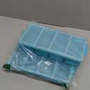 Silicone Freezer Tray With Lid - Soup Freezer Container molds - Large Ice Cube Tray- makes 8 perfect 1 cup portions cubes, 2-Pack Freezer Storage Food Soups & Meal Prep - Oven & Dishwasher - Safe