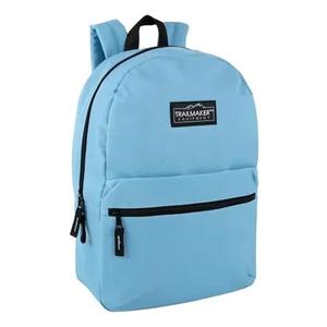Trail Maker Classic 17Inch Backpack Light Blue Adjustable Padded Shoulder Straps