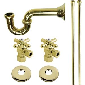 Kingston Brass KPK102P Trimscape Traditional Plumbing Sink Trim Kit with P-Trap in Polished Brass