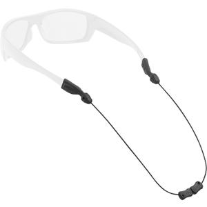 Chums Adjustable Orbiter Eyewear Retainer - Lightweight Stainless Steel Cable Sunglasses Strap, Made in the USA (Black)