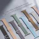6 Pack Thin Stretchy Braided Compatible with Apple Watch Band 38mm 40mm 41mm 42mm 44mm 45mm 46mm 49mm Women Men, Solo Loop Nylon Slim Strap for iWatch Bands Series 11 10 SE 9 8 7 6 5 4 Ultra 3 2 1