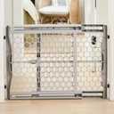 Regalo 28"-42" Expandable Plastic Baby Gate, Bottom of Stairs & Doorways