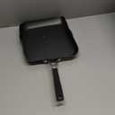 KitchenAid 84808 Hard Anodized Nonstick Square Grill Pan/Griddle with Pour Spouts, 11.25 Inch - Onyx Black