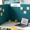 20 Pieces 2.25 Inch Cubicle Name Plate Holders Cubicle Name Tags Clear Cubicle Name Sign Bulk for Office Home Classroom Library 8.5 x 2.5 x 2.4 Inch