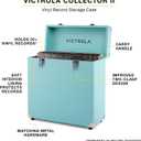 Victrola Collector II (2026 Model) Vinyl Record Storage Case Hold 30+ Vinyl Turntable Records, Heavy-Duty Hardware, Soft Interior Lining, Portable Box with Carry Handle (Brown)