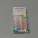 BTArtbox Press On Nails Short - Frost Glam, Lamp-Curable 3D Silver Flower Almond Press On Nails with Glue and Adhesive Tabs for Women in 16 Sizes - 32 Soft Gel Glue On Nails Kit