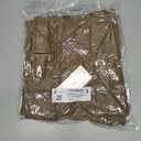 Womens Puffer Vest Quilted Collared Sleeveless Jacket Button Down Outerwear with Pockets (Medium, Khaki)