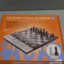 LC2B Advanced Electronic Chess Set with ELO 2200+ Engine & Talking AI Tutor, Comfortable Size Electronic Chess Board Perfect for Chess Lovers, Smart Computer Chess Game Set with Strong Magnet(Silver)