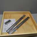 Mulush 23W x 21D x 3H Soft Close Slide Out Wood Drawer Organizer for Kitchen, Bottom and Side Assembly (Cabinet Opening>23.5 inches for Bottom Assembly, Opening= 23 inches for Side Assembly)