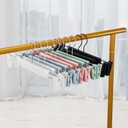 Skirt Hangers 20 Pack, Pants Hangers with Clips360 Swivel Hook Space Saving Hangersfor Pants, Skirts, Clothes, JeansPink