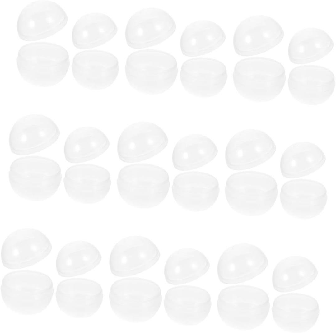 Unomor 200pcs Round Fillable Capsules Empty Balls for Party Favors Bead Storage and Creative Display Candy Packaging Containers
