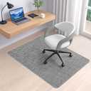 BesWin Office Chair Mat for Hard Floors, 36" x 48" Desk Computer Chair Mat for Wood/Tile Floors, Heavy Duty Non-Slip PVC Hard Floor Protector Mat Desk Rug for Office Home, Grey