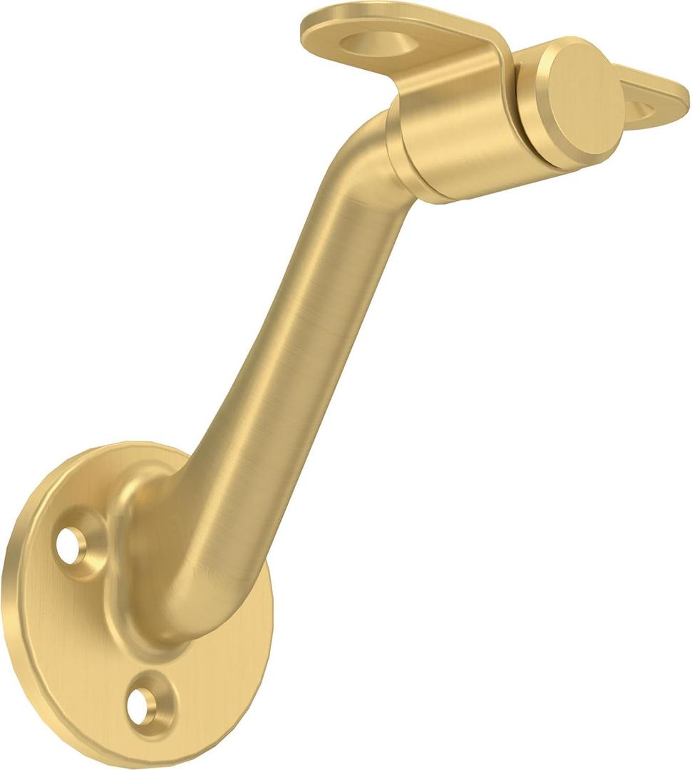 Franklin Brass Bar 3 in. (76 mm) Handrail Bracket in Modern Gold (4-Pack), B47249D-117-C