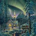 Buffalo Games  Kim Norlien - Light of The World - 1000 Piece Winter Jigsaw Puzzle - Festive, Holiday Puzzles for Adults  Precision-Cut Pieces, Christmas Artwork, Hours of Relaxing Fun