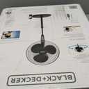 BLACK+DECKER 18-Inch Stand Fan with Pedestal Base, Height Adjustable Pedestal Fan with Remote and Touch Control Panel, Free Standing Fan with 90-Degree Oscillating and 3-Speed Settings, Black