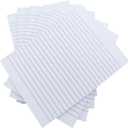Large Sticky Notes White Color 6x8 inches 6 Pads 50 Sheets per Pad Lined Self-Stick Note Pads for Office and School Individually Wrapped Gift Set