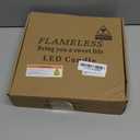 Flameless LED Candles with Timer 5 Pc Flickering Flameless Candles for Romantic Ambiance and Home Decoration Stable Acrylic Shell,with Embedded Star StringBattery Operated CandlesRed