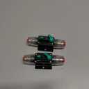 X AUTOHAUX 2 Pcs DC 12V- 48V 10Amp Car Circuit Breaker with Manual Reset Inline Fuse Holder Protector Black Green
