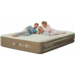 Naturehike Air Mattress Compact King with Built in Pump, 15" Raise Blow Up Luxury Mattress, 992 lbs Max Support, Fast 2Mins Portable Colchone Inflable Mattress, Cordless Air Bed for Home & Camping